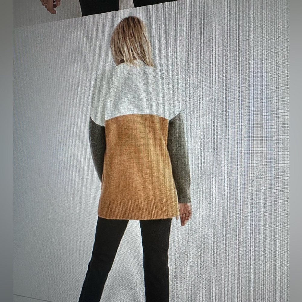 Madewell Allston Double-Button Cardigan Sweater in Colorblock *NWT - Picture 4 of 9